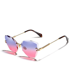 Óculos de Sol Feminino Armação em Liga Moda Vintage