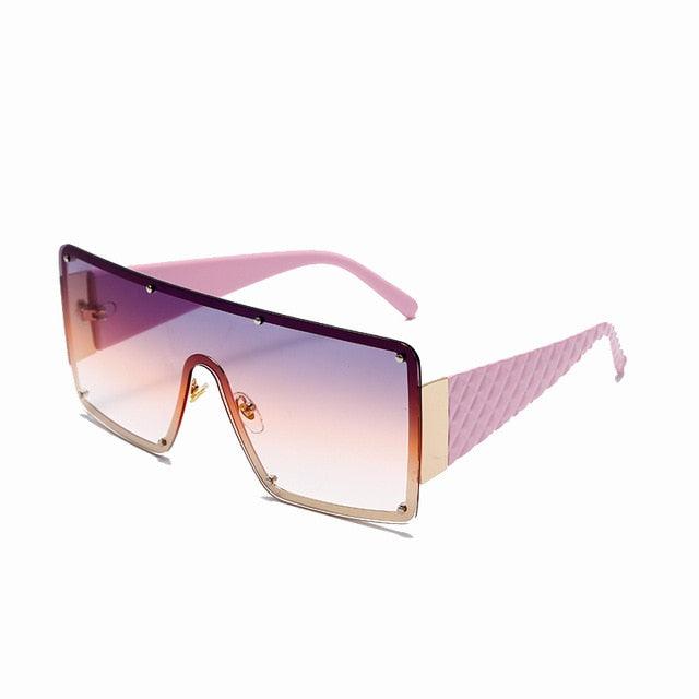 Óculos De Sol Quadrado Feminino Uv 400